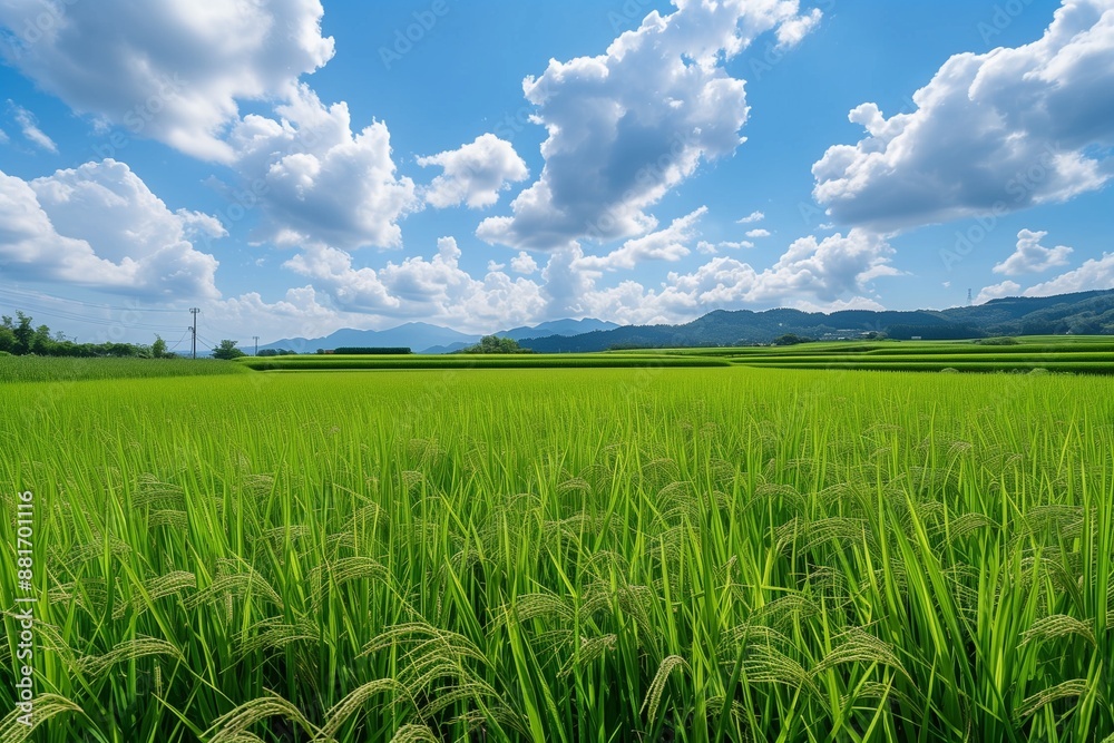 Obraz premium A rice feild background