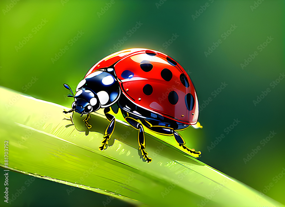 Fototapeta premium ladybug generative ai