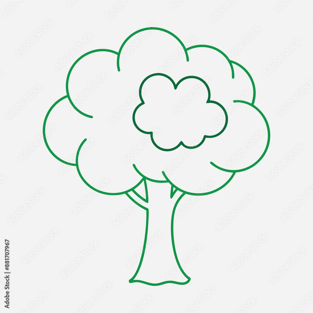 Apple tree vector illustration Apple tree vector illustration