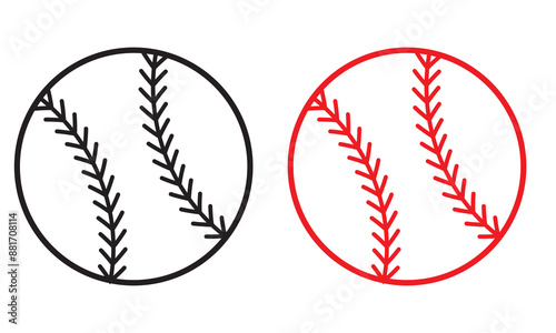 Baseball Vector Icon.  vector illustration.. EPS 10/AI