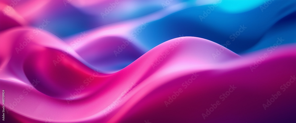 Fototapeta premium colorful abstract background with pink and blue multicolored wavy surfaces