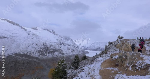 Switzerland, Aletschgletscher, Alaica Glacier, aerial photography, glaciers