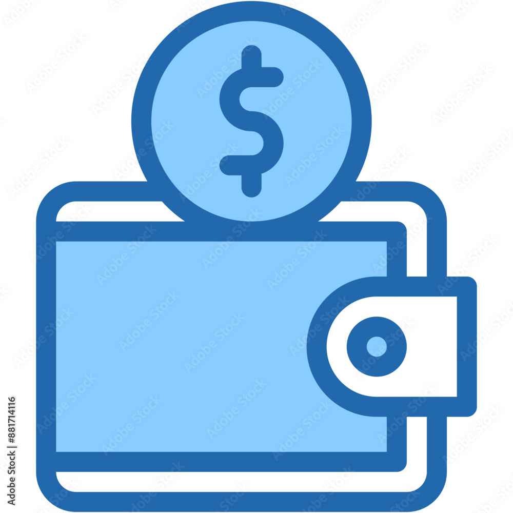 Vector Icon Wallet, Money, Business and Finance, Saving, Economic Crises Vector Icon Wallet, Money, Business and Finance, Saving, Economic Crises