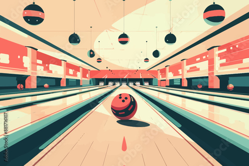 Retro Bowling Alley