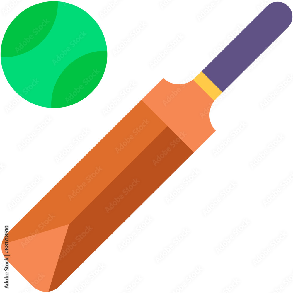 Vector Icon Cricket, Bat, Ball, Match, Cricket Match, Sport, Team Sport Vector Icon Cricket, Bat, Ball, Match, Cricket Match, Sport, Team Sport