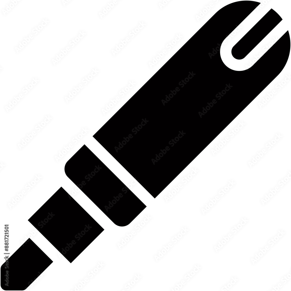 Vector Icon Marker, School Material, Constructions, Carpentry, Writer Vector Icon Marker, School Material, Constructions, Carpentry, Writer