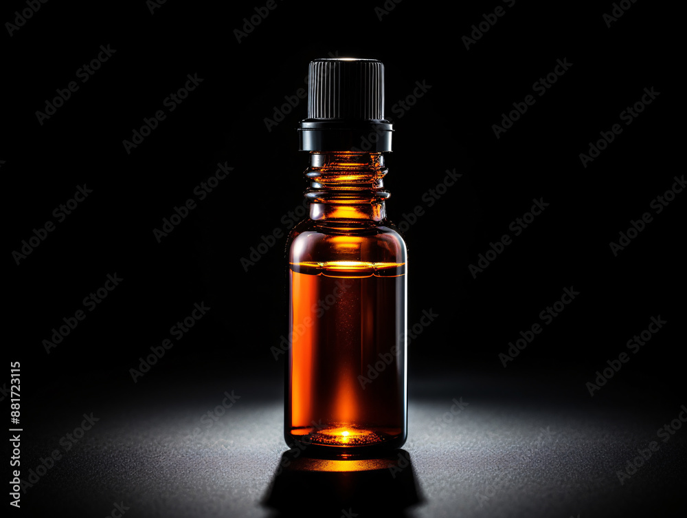 a small bottle of liquid a small bottle of liquid