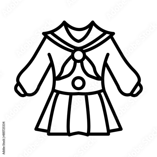 Sailor Uniform line icon