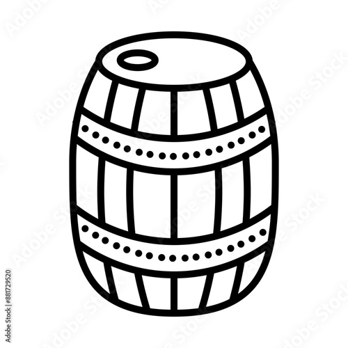 Barrel line icon