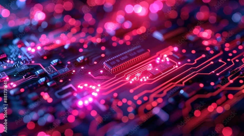 Minimalist Tech-Inspired Circuit Patterns Background for Serene Tech-Themed Rooms Minimalist Tech-Inspired Circuit Patterns Background for Serene Tech-Themed Rooms