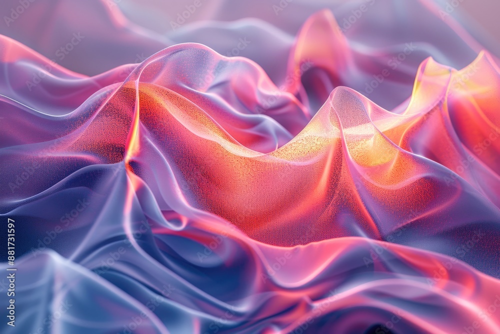 Obraz premium 'Digital Serenity: Minimalist Tech Abstract Design for Soothing Workspaces'