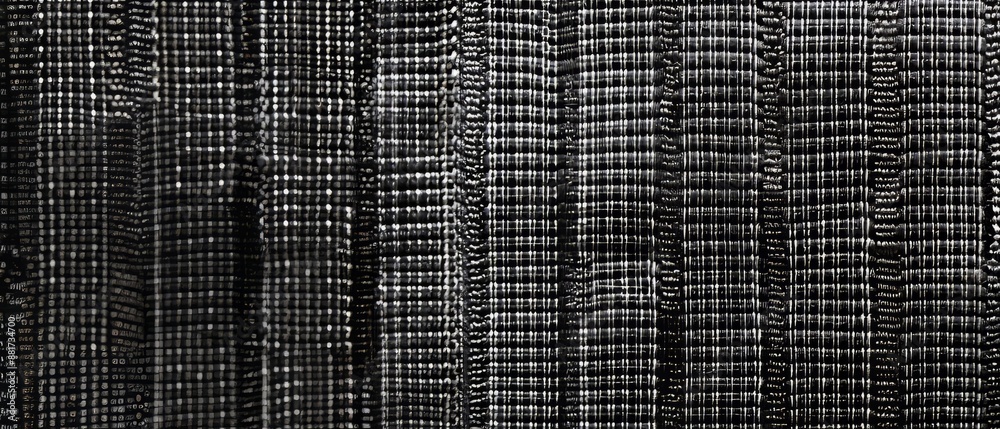 Panoramic close-up, high detail scan of wide velcro strips texture, Generative AI Panoramic close-up, high detail scan of wide velcro strips texture, Generative AI