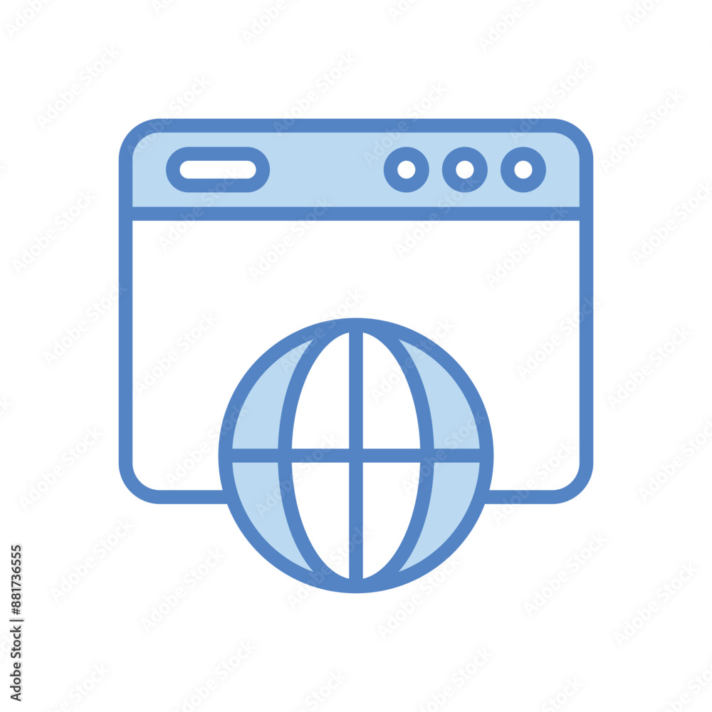 Web Browser vector icon Web Browser vector icon