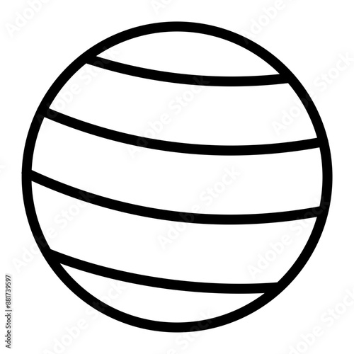 Jupiter Vector Line Icon