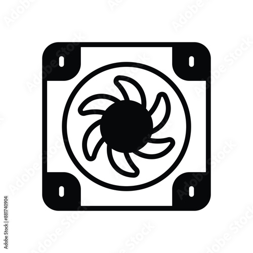 Heat sink vector icon
