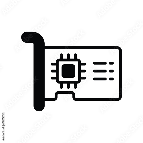 Ethernet card vector icon