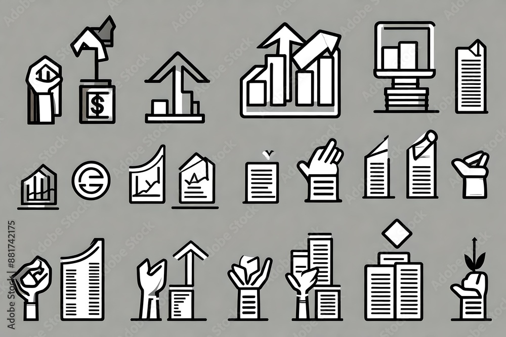 ,Transparent PNG available Investment Growth Icon Set. Hand chart economy vector symbol in a black filled and outlined style. Growing Fortunes Sign ,Transparent PNG available Investment Growth Icon Set. Hand chart economy vector symbol in a black filled and outlined style. Growing Fortunes Sign