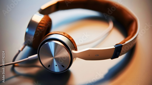 Headphone modeern and attractive concept designs. photo