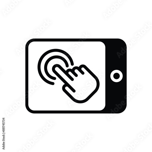 Touchscreen vector icon