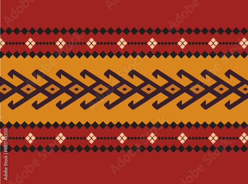 traditional turkish rug motifs and ottoman architecture patterns photo