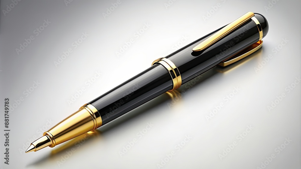 Elegant black and gold pen with a gilded tip perfect for luxurious writing, black, gold, pen, gilded, elegant, luxury Elegant black and gold pen with a gilded tip perfect for luxurious writing, black, gold, pen, gilded, elegant, luxury