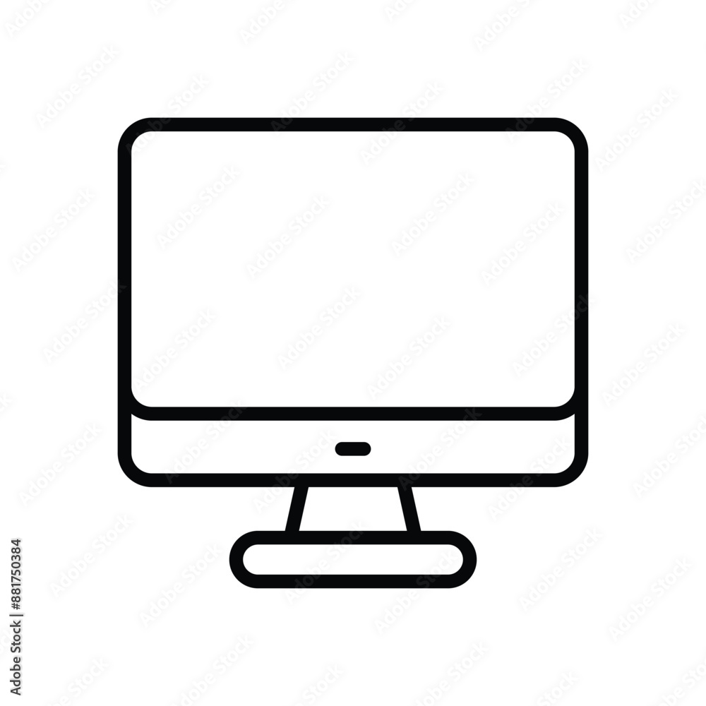Monitor vector icon Monitor vector icon