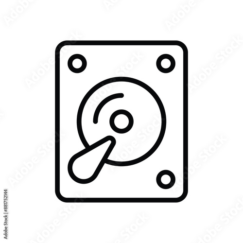 Hard drive vector icon