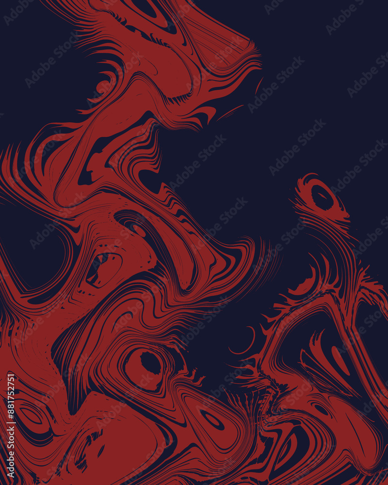 Abstract Detailed Red Grunge Halftone on a Dark Background Abstract Detailed Red Grunge Halftone on a Dark Background