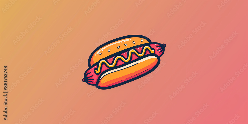 Hot dog con maionese. Spazio per messaggio. Hot dog con maionese. Spazio per messaggio.