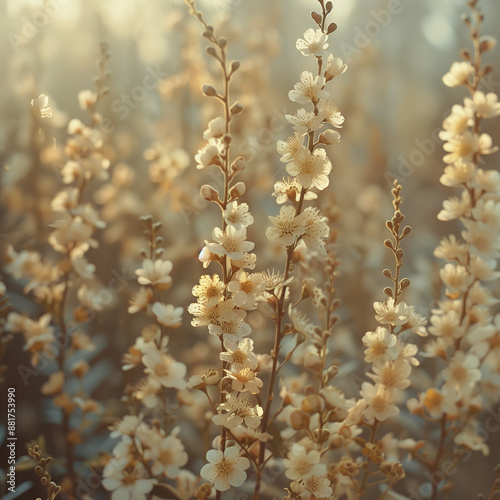Flower blooming Sepia color lights Backgrounds
