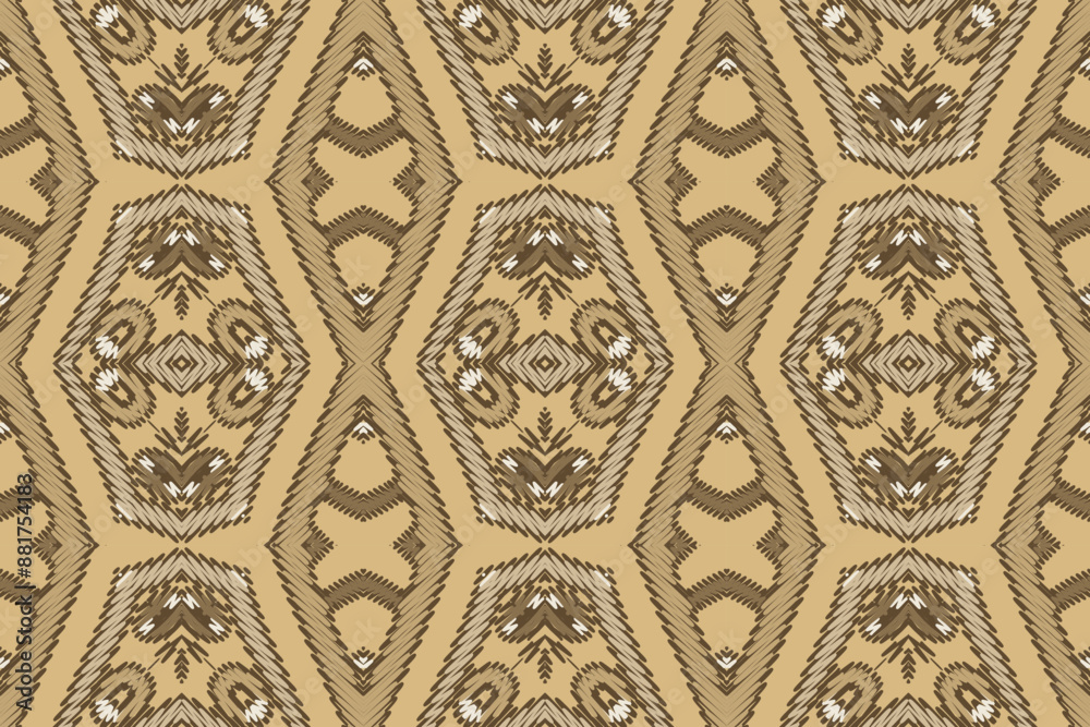 Ikat tribal Indian seamless p attern. Ethnic Aztec fabric carpet mandala ornament native boho chevron textile.Geometric African American oriental tranditional vector illustrations. Embroidery style Ikat tribal Indian seamless p attern. Ethnic Aztec fabric carpet mandala ornament native boho chevron textile.Geometric African American oriental tranditional vector illustrations. Embroidery style