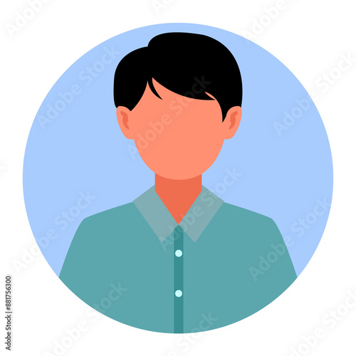 Slika na platnu flat icon avatar