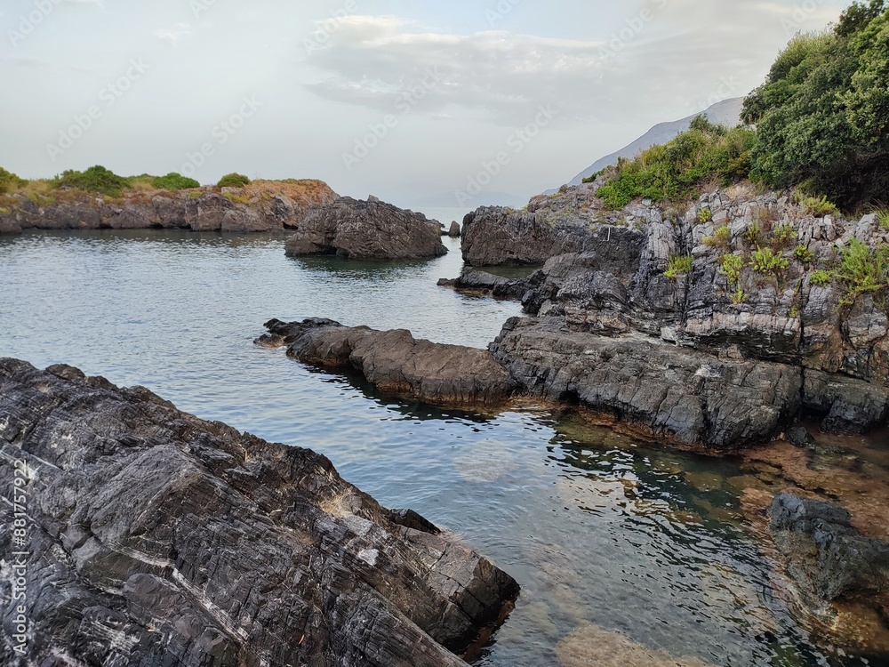 Maratea - Scogli di Punta della Matrella la mattina presto