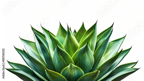 Agave americana plant isolated on white Century plant : Generative AI photo