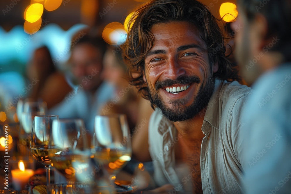 Office Party Faux Pas: At an office party, one person laughing at their own joke, with the group around them showing exaggerated expressions of disbelief or embarrassment. Office Party Faux Pas: At an office party, one person laughing at their own joke, with the group around them showing exaggerated expressions of disbelief or embarrassment.