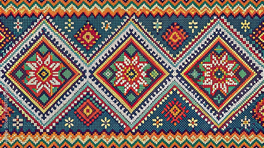 Geometric seamless pattern for woven fabric and embroidery, geometric, seamless, pattern, woven, fabric, embroidery Geometric seamless pattern for woven fabric and embroidery, geometric, seamless, pattern, woven, fabric, embroidery