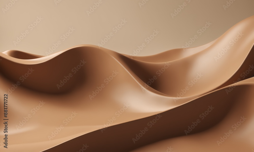 Abstract brown waves on a tan background Abstract brown waves on a tan background