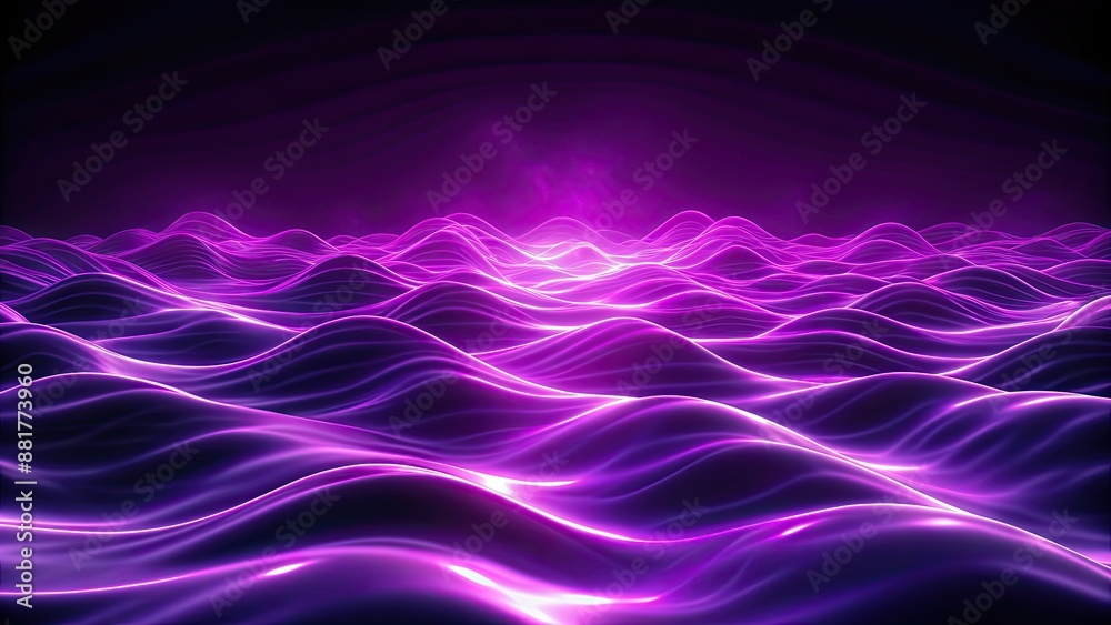 Dark glowing waves in purple spectrum , abstract, vibrant, energy, illuminated, flowing, neon, background, light Dark glowing waves in purple spectrum , abstract, vibrant, energy, illuminated, flowing, neon, background, light