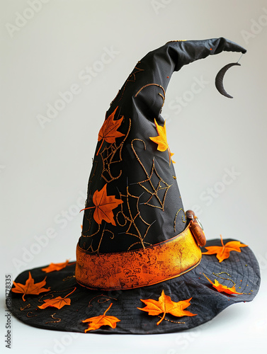 Halloween hat isolated on w...