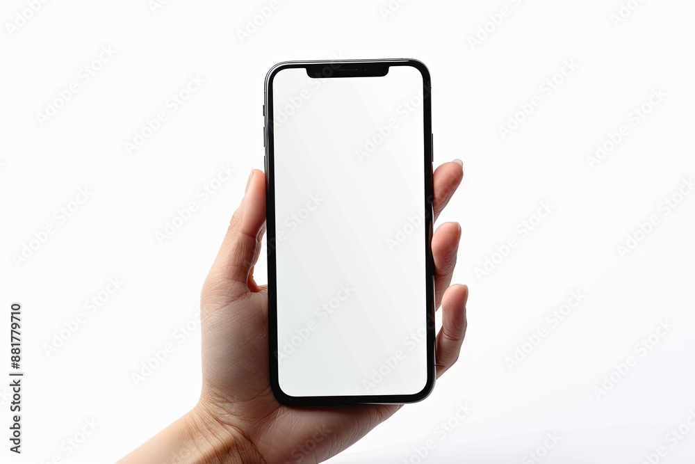 Blank White Box Mockup on Isolated White Background created with Generative AI Blank White Box Mockup on Isolated White Background created with Generative AI