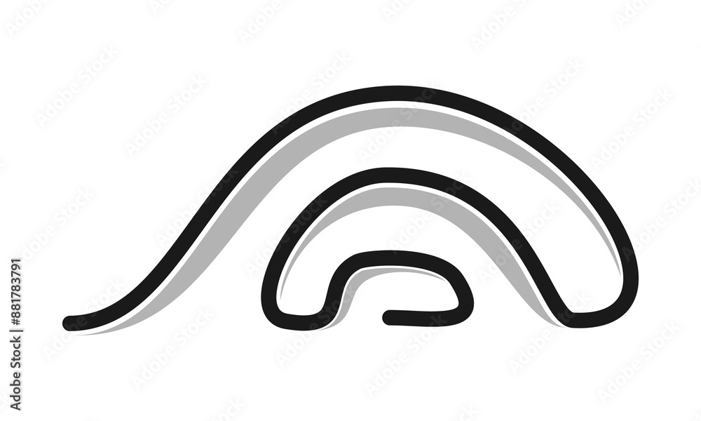 Abstract bridge symbol icon vector Abstract bridge symbol icon vector