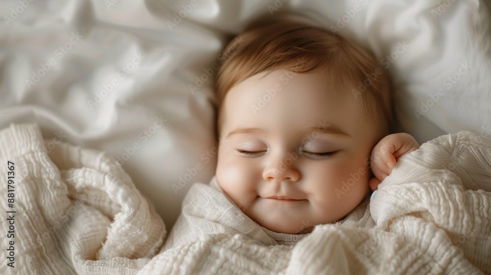 Newborn baby peacefully asleep on white blanket with soft natural light, emphasizing innocence.
Newborn baby peacefully asleep on white blanket with soft natural light, emphasizing innocence.
