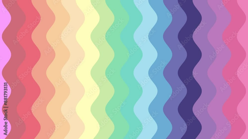 Retro Rainbow Wave 4K Retro Rainbow Wave 4K