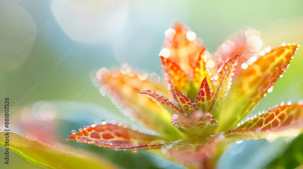 Fototapeta premium Close-up of a single green artichoke bud in bloom.