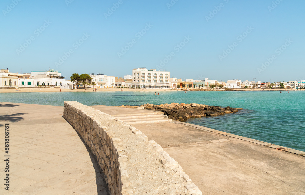 Obraz premium Porto Cesareo seaside resort on the Ionian sea in Puglia, province of Lecce, Italy