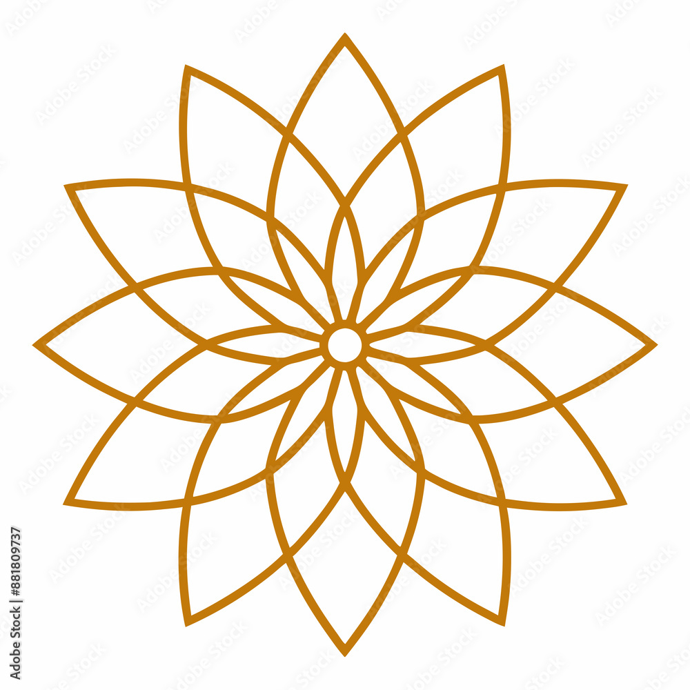 Modern Floral Line Art Pattern Vector Art Illustration Design Modern Floral Line Art Pattern Vector Art Illustration Design