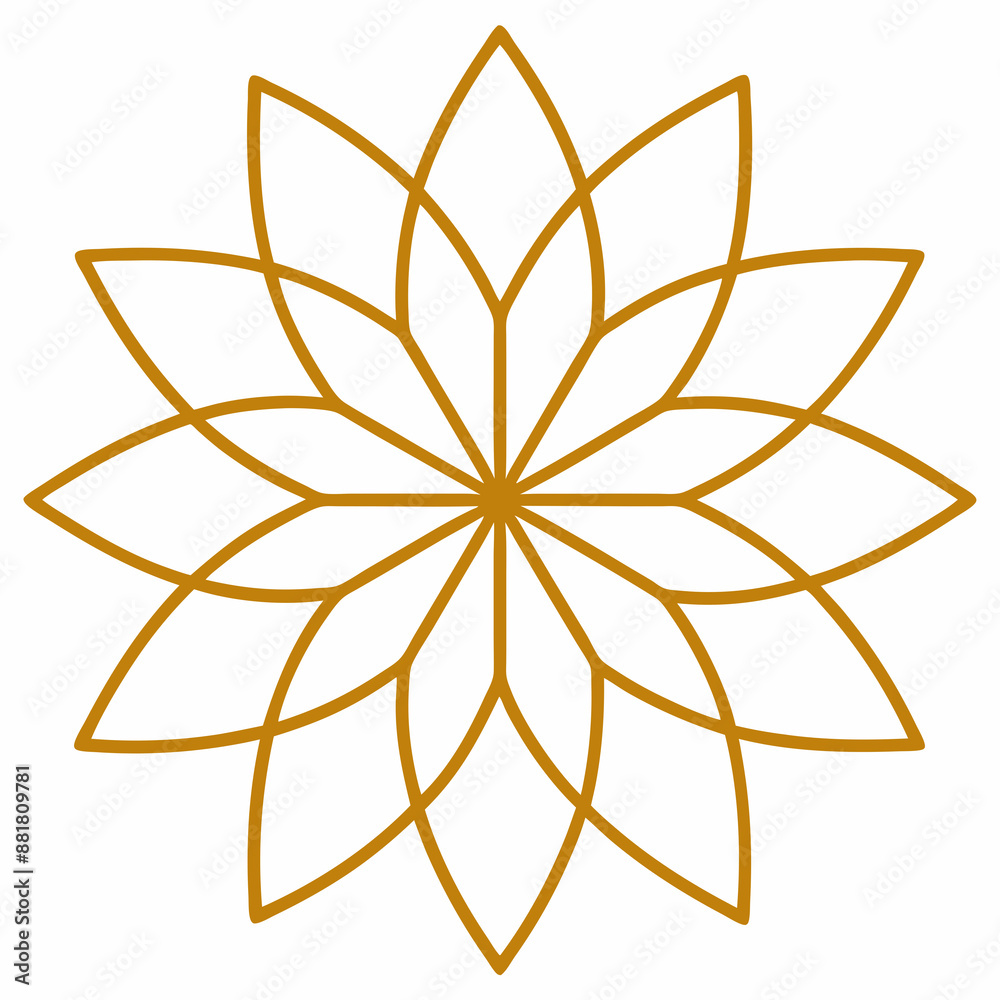 Modern Floral Line Art Pattern Vector Art Illustration Design Modern Floral Line Art Pattern Vector Art Illustration Design