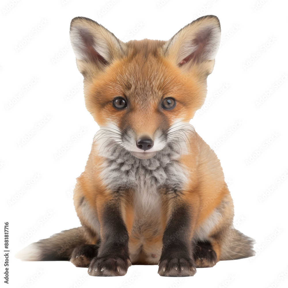 PNG Image of a baby fox PNG Image of a baby fox
