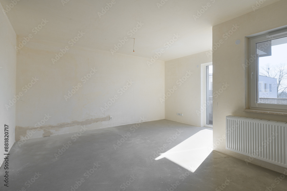 Obraz premium Puste mieszkanie do wykończenia