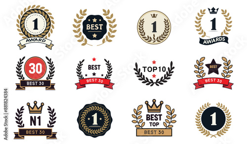 Elements for indicating ratings and awards